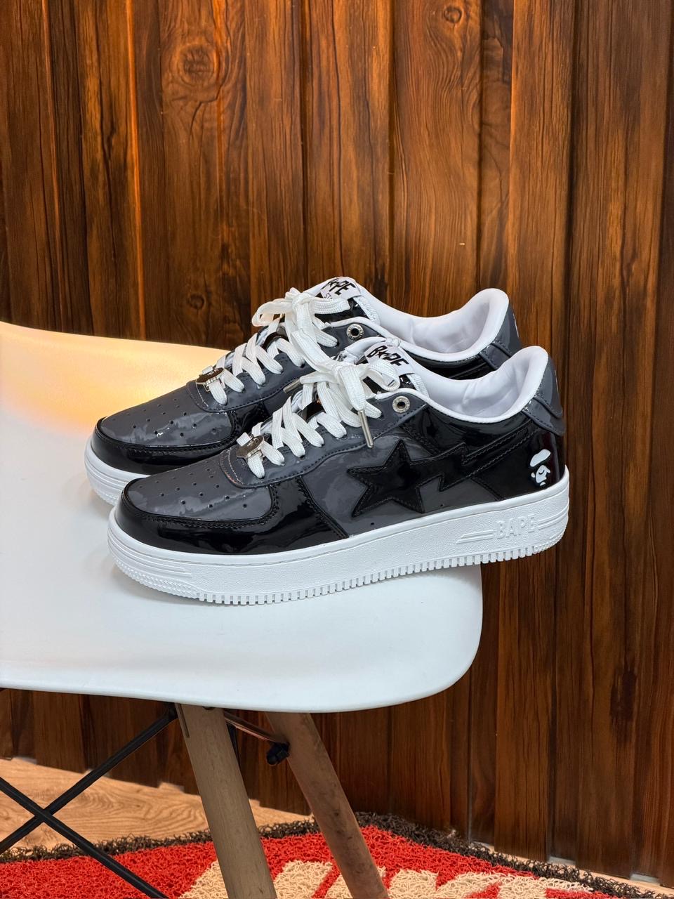 BAPE NEGRA GRIS | HOMBRE Y DAMA