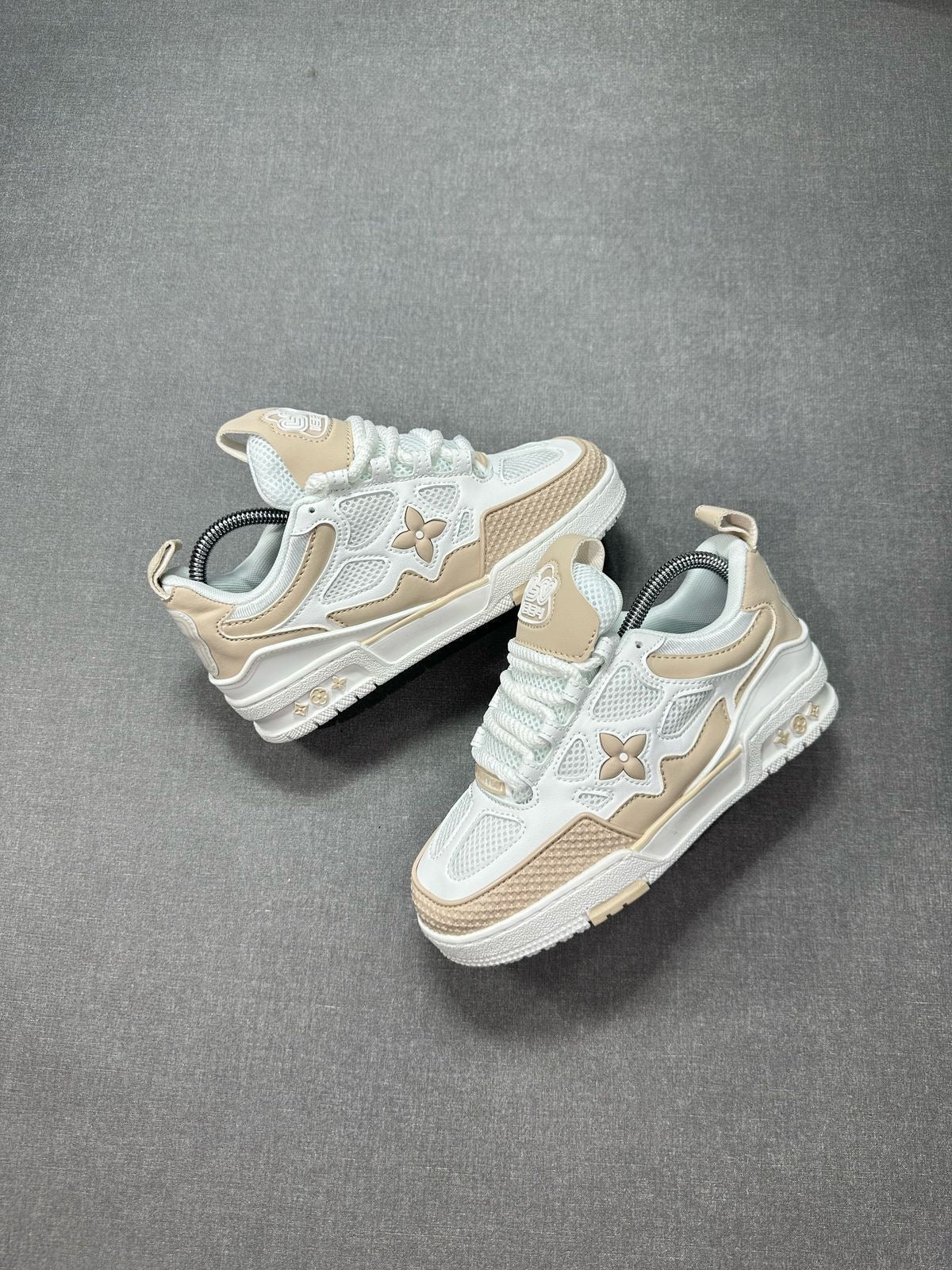 LOUIS VUITTON SKATE GRIS BEIGE | HOMBRE Y DAMA