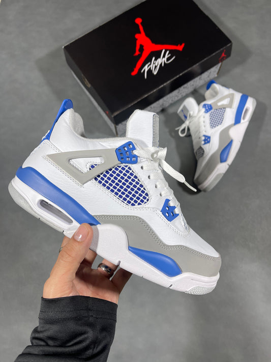 JORDAN RETRO 4 BLANCO AZUL | HOMBRE Y DAMA