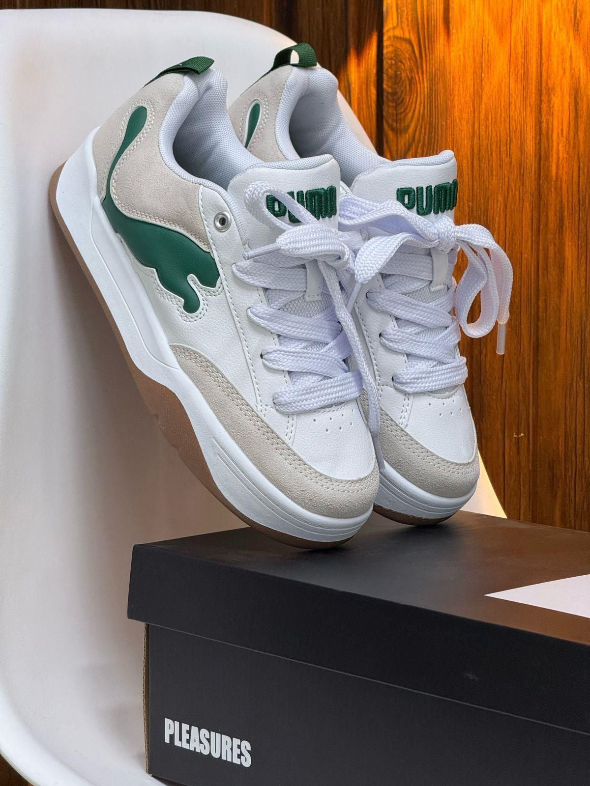 PUMA PARK 2 BLANCO VERDE | DAMA Y HOMBRE