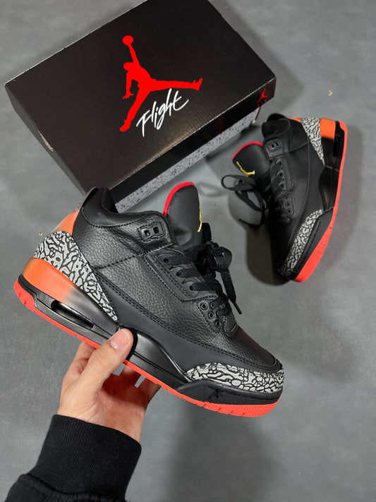 JORDAN RETRO 3 J BALVIN NEGRA | HOMBRE Y DAMA