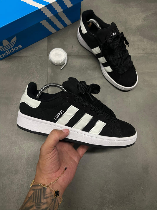 ADIDAS CAMPUS NEGRA BLANCA | HOMBRE Y DAMA